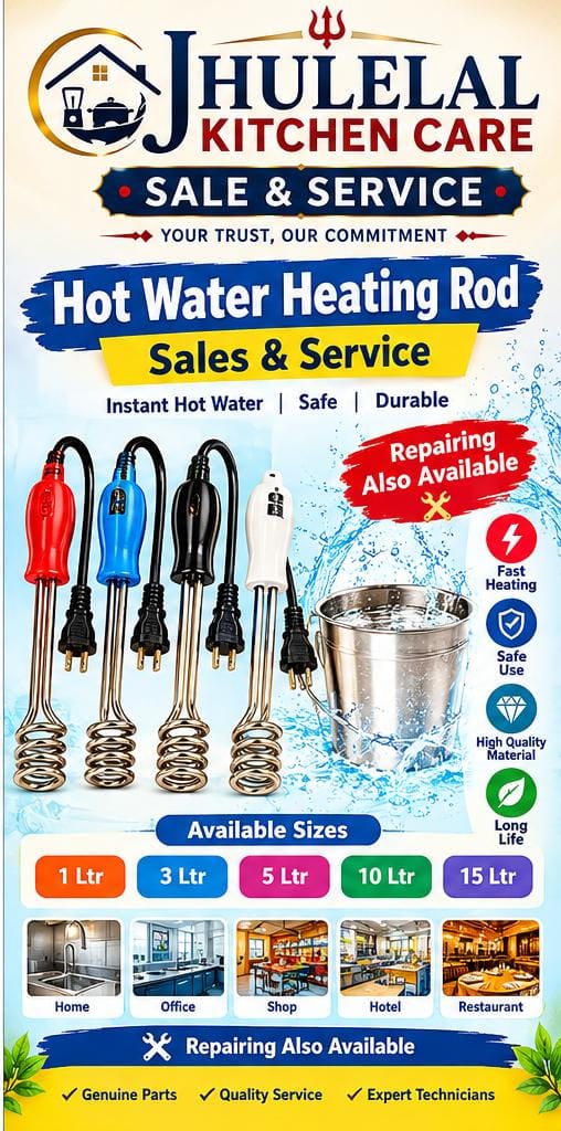 Experience the comfort of instant hot water with Jhulelal Ki