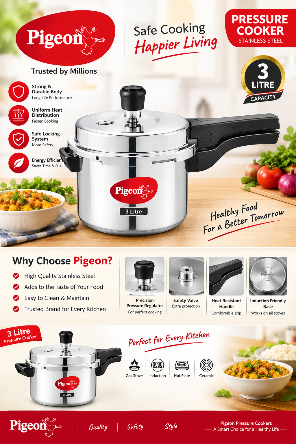 Experience the joy of cooking with a brand trusted by millions! At Jhulelal Kitc