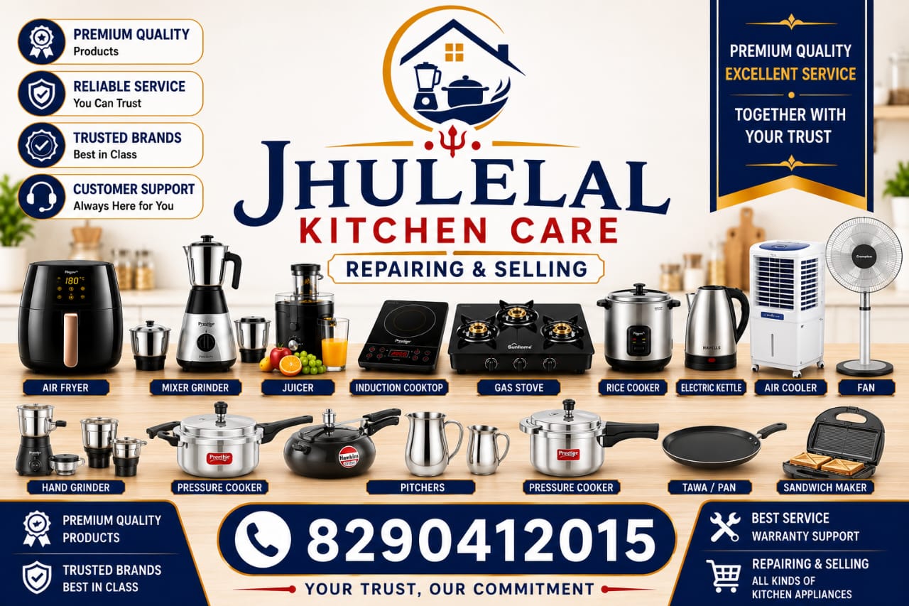 For 45 years, Jhulelal Kitchen Care has been Jaipur's truste