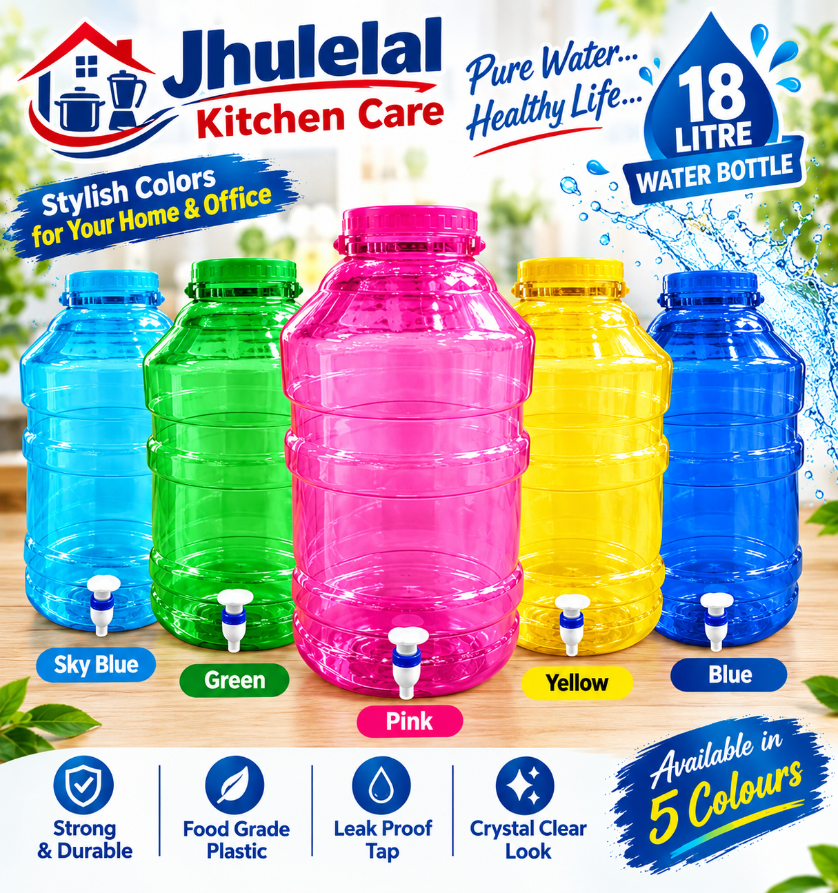Elevate your home and office hydration with Jhulelal Kitchen