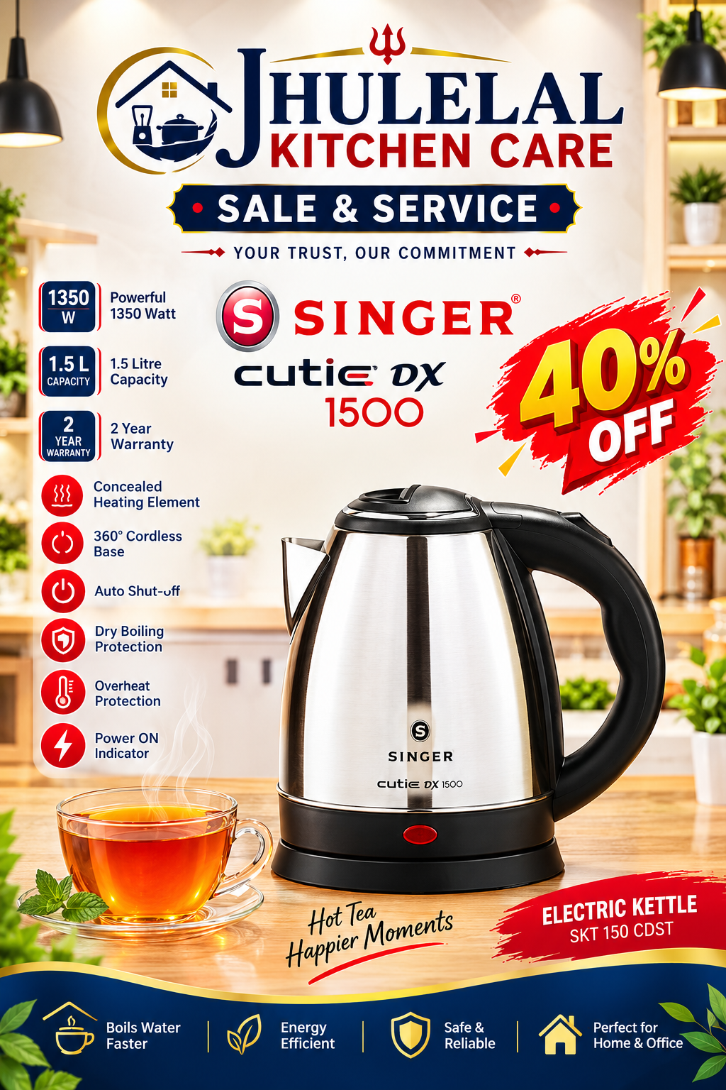 Experience the perfect cup of tea, any time, with the stunni