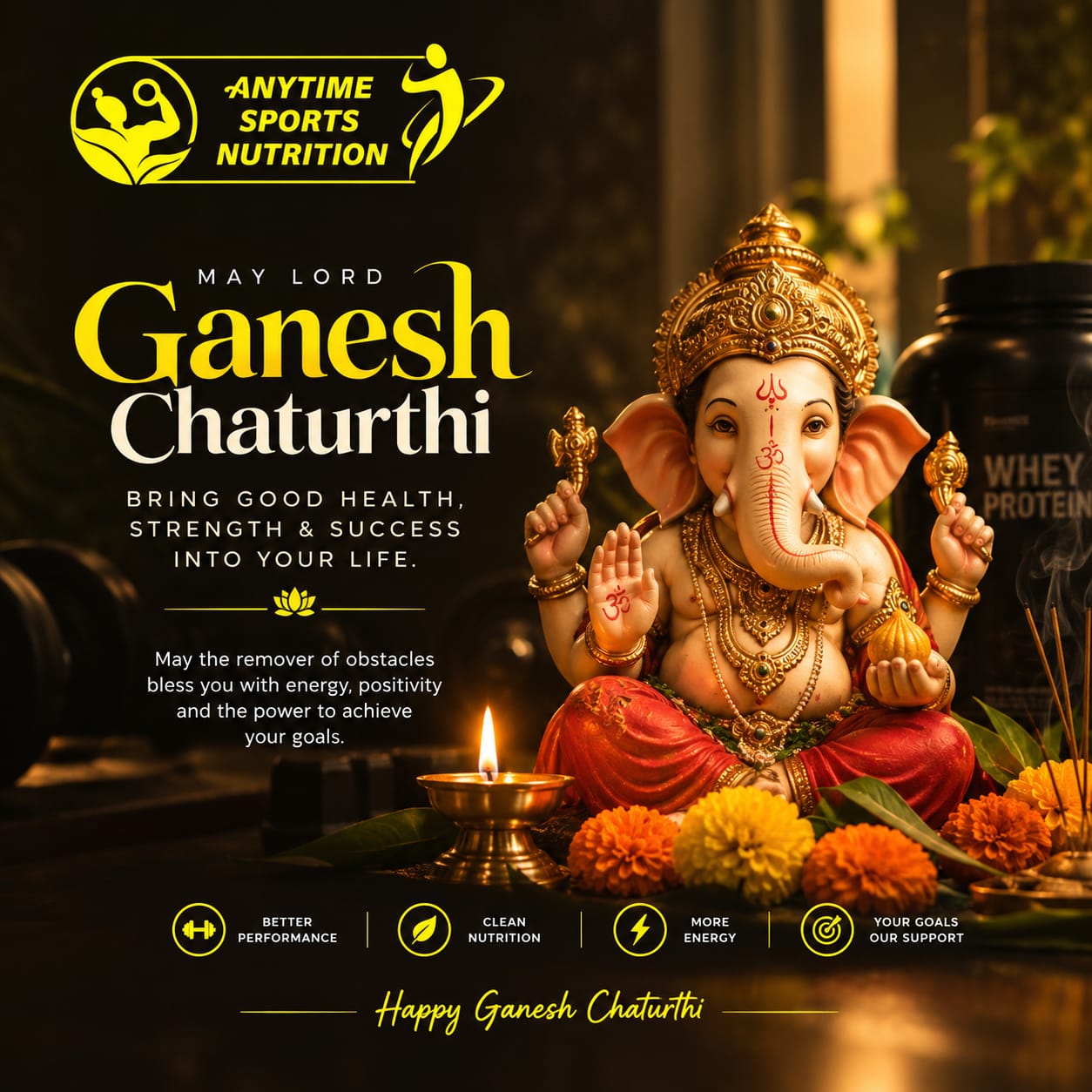 This Ganesh Chaturthi, may Lord Ganesha bless you with abund