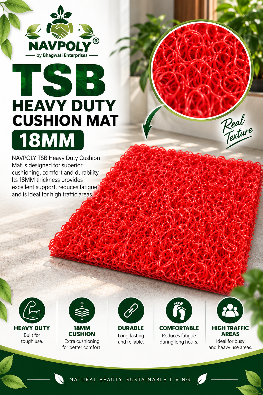 TSB Heavy Cushion Mat – 18mm 

Extra cushioning. Superior comfort. Heavy-duty 