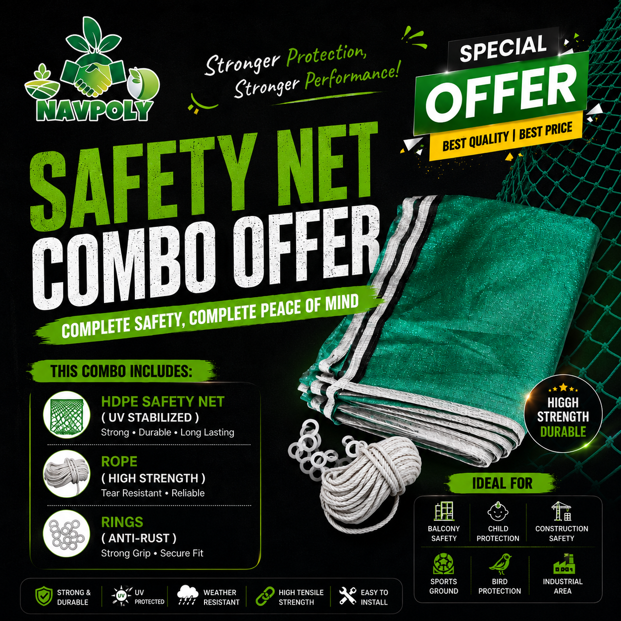 Safety Net Combo Offer – Reliable Protection for Homes & Worksites
Ensure saf