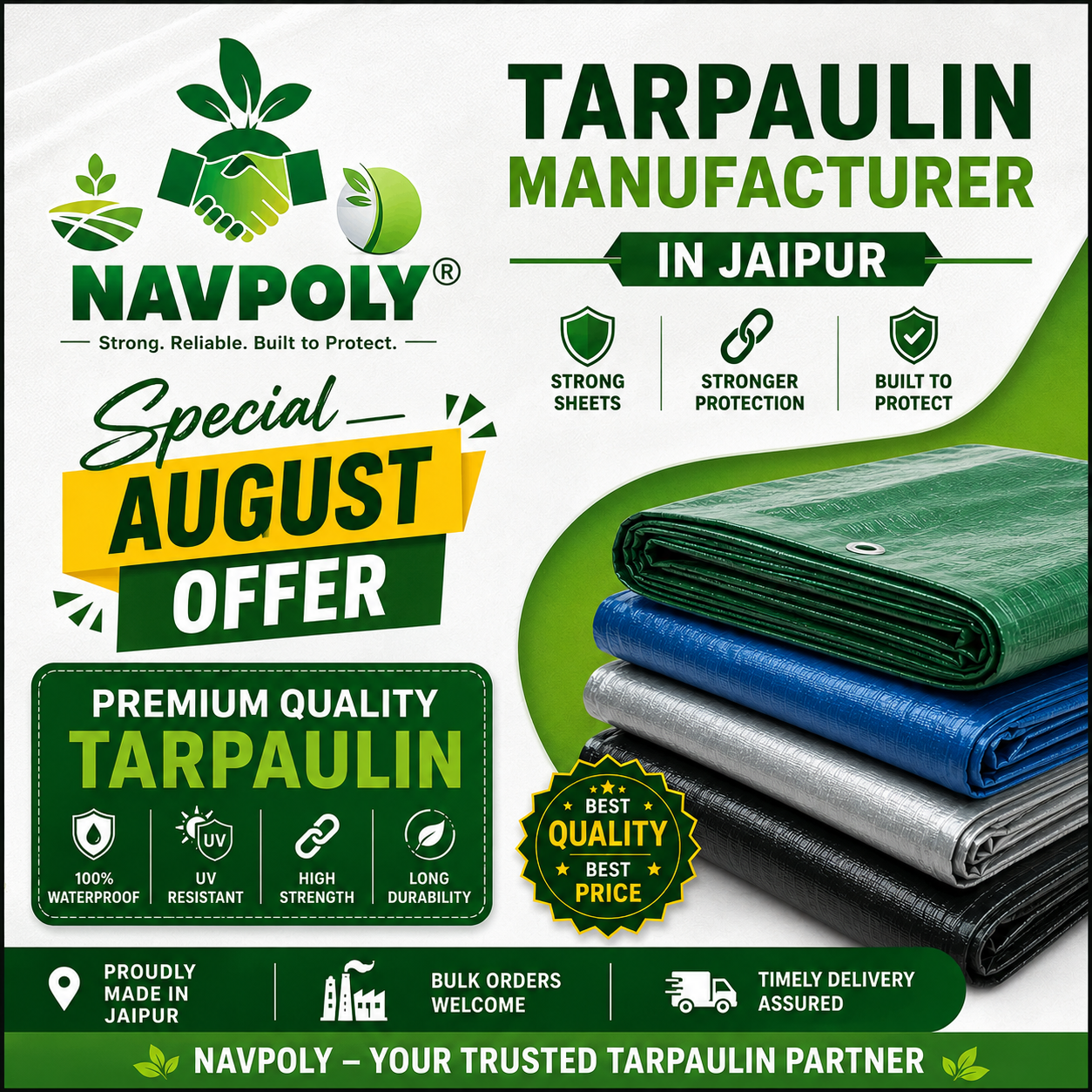 NAVPOLY – Jaipur’s Trusted Tarpaulin Manufacturer

Special