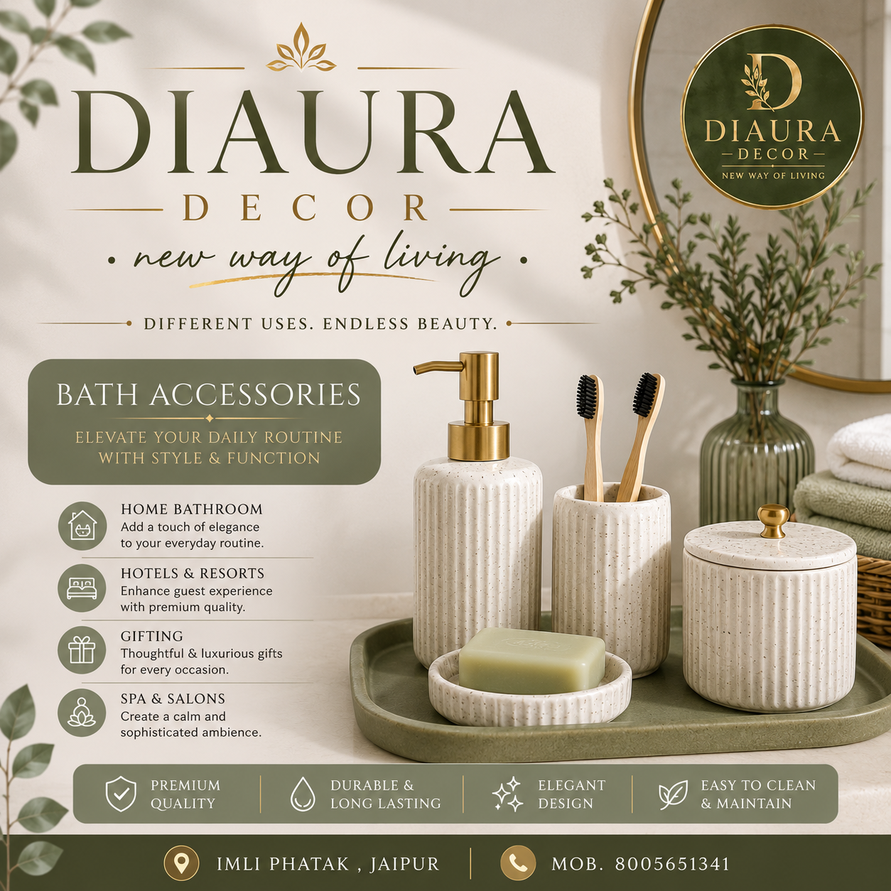 Transform your daily rituals into moments of refined eleganc