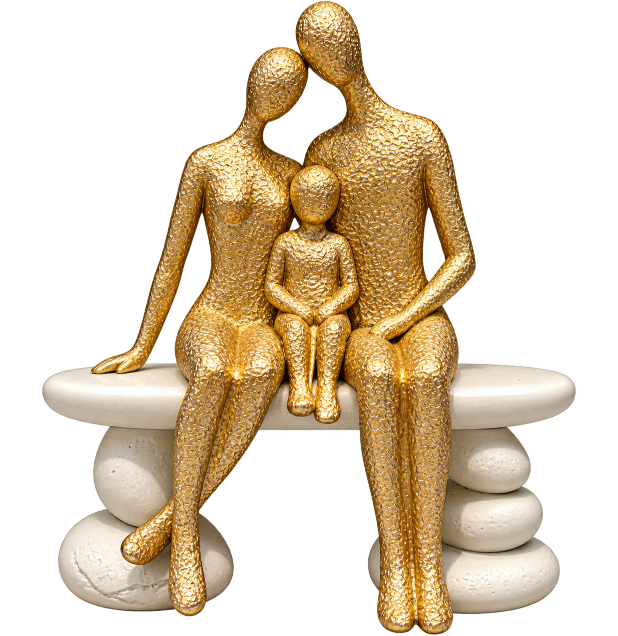 Discover the essence of family and togetherness captured in this exquisite golde