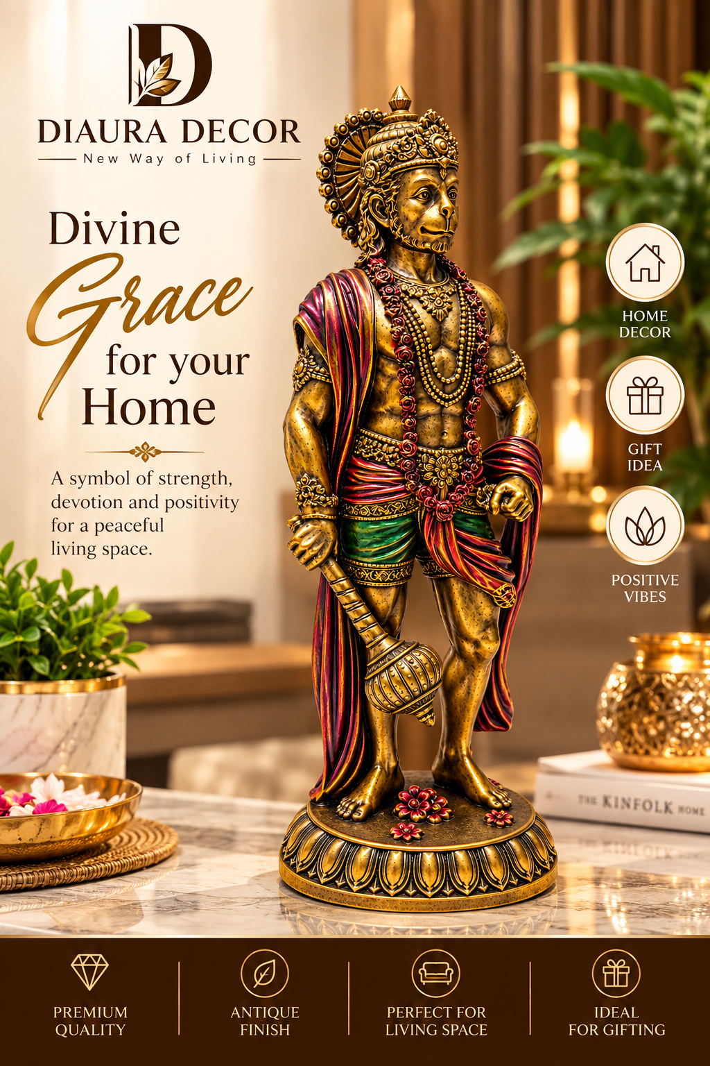 Discover the essence of divine grace for your home with Diaura Decor, Jaipur's m