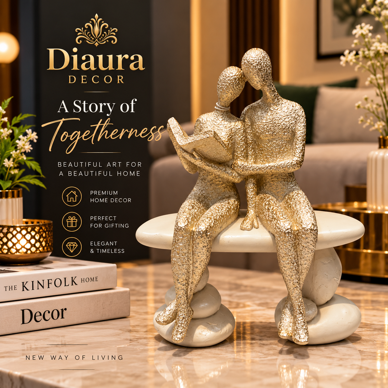 At Diaura Decor, we believe that every home tells a story, and "A Story of Toget