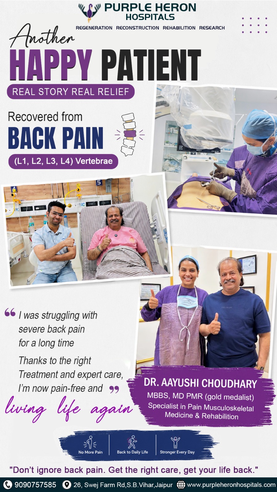 For five years, pain had become a part of his daily life.
