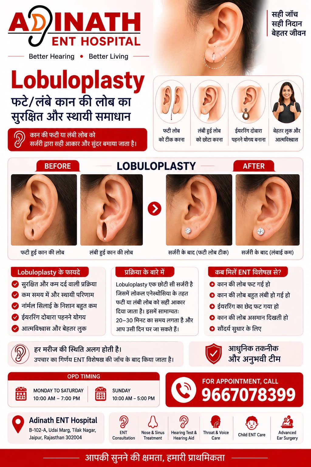Regain confidence and enhance your appearance with Lobuloplasty at…
