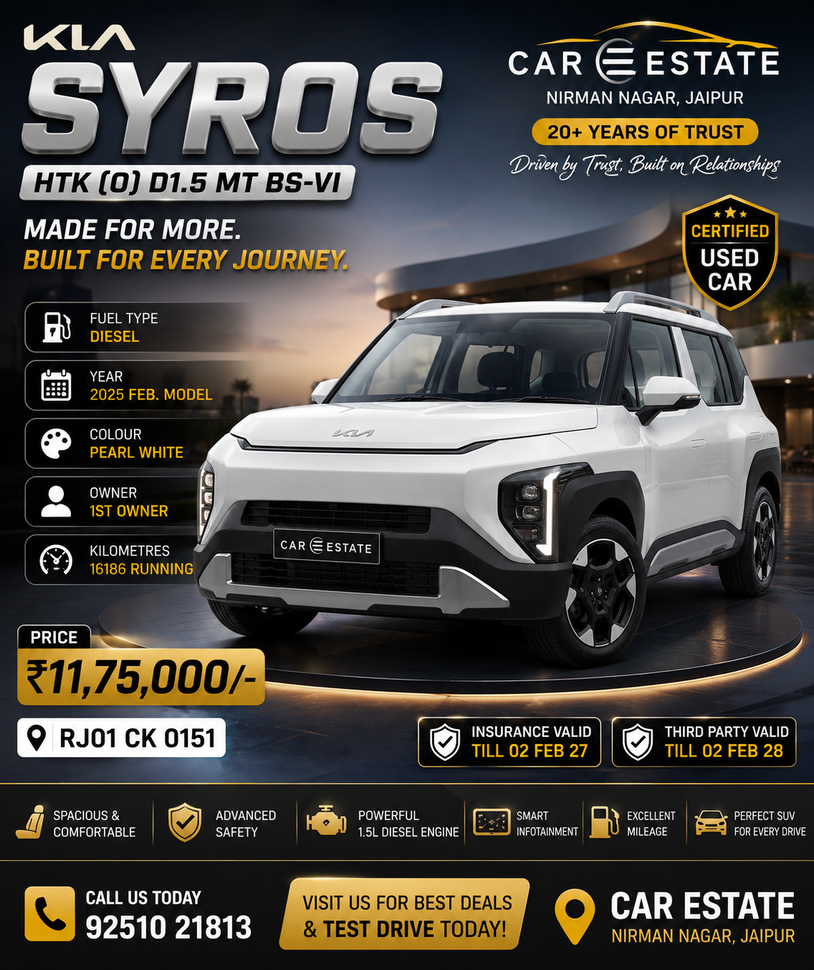 Discover your next adventure with this stunning Pearl White 