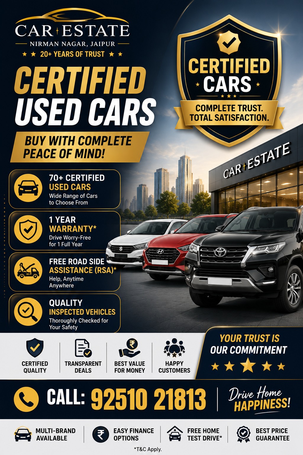 Experience the ultimate convenience with Car Estate Jaipur, 