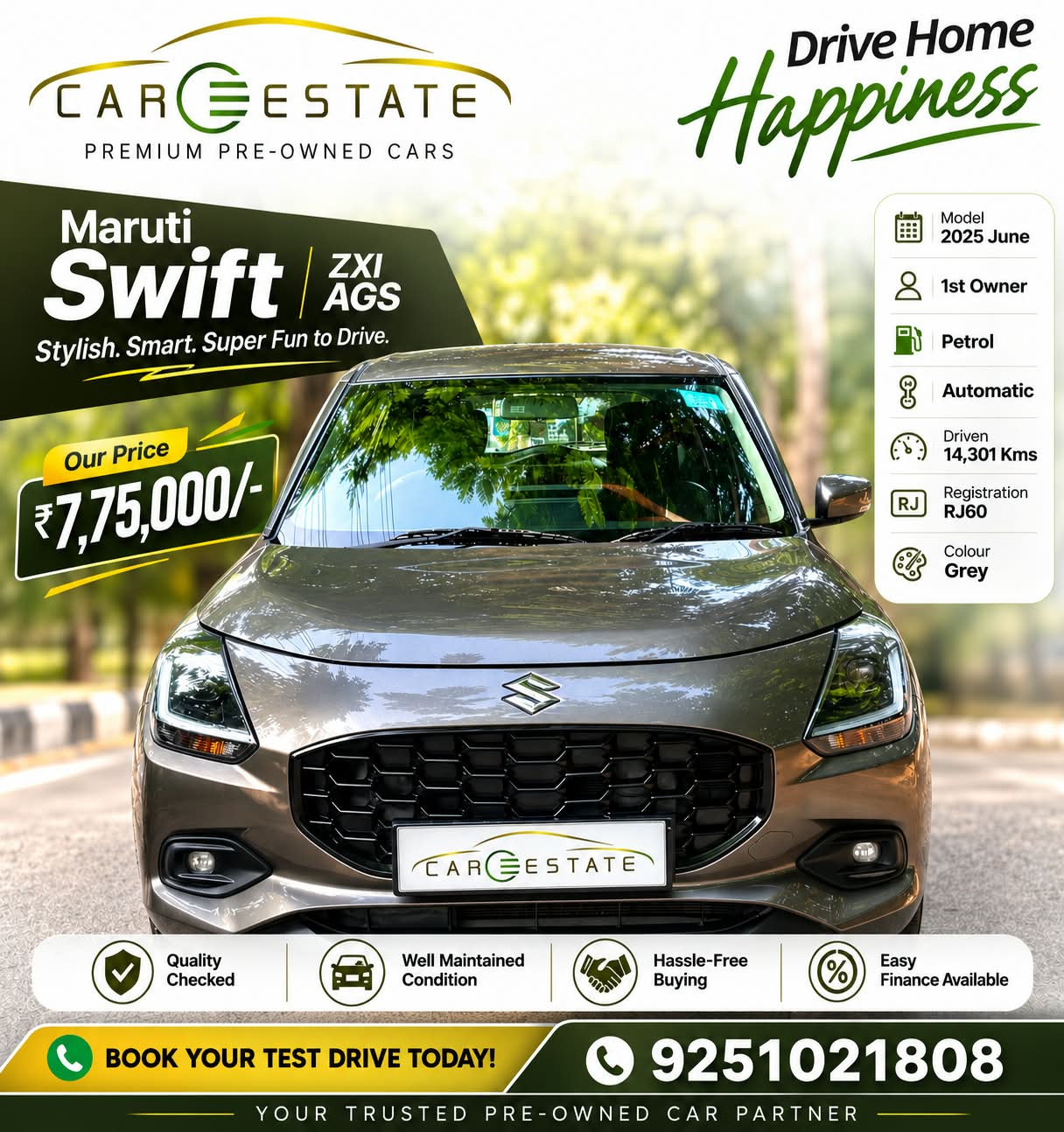 Drive home happiness with Car Estate Jaipur! We're thrilled 