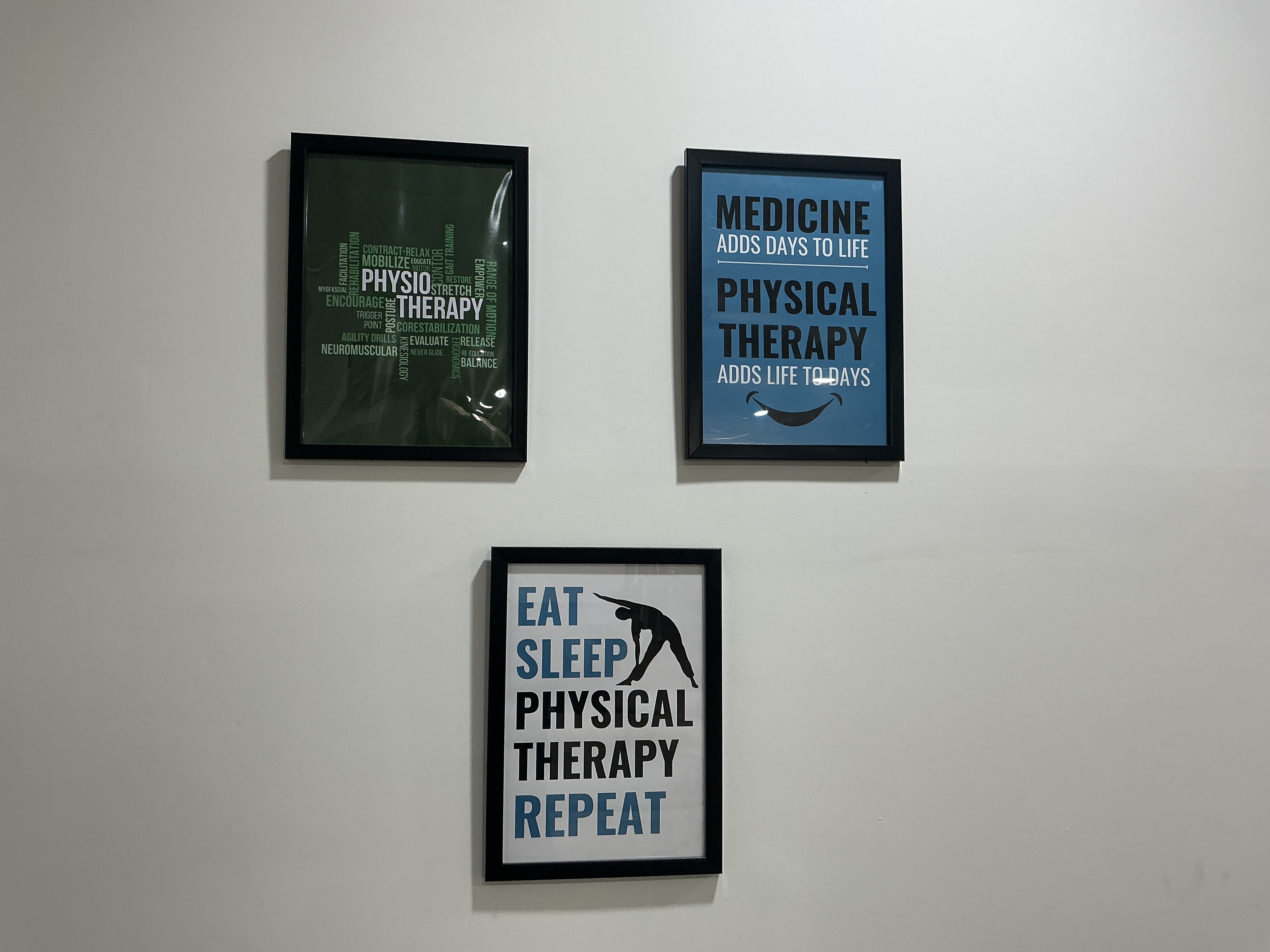 The framed art on our walls at Physio Plex speaks volumes ab