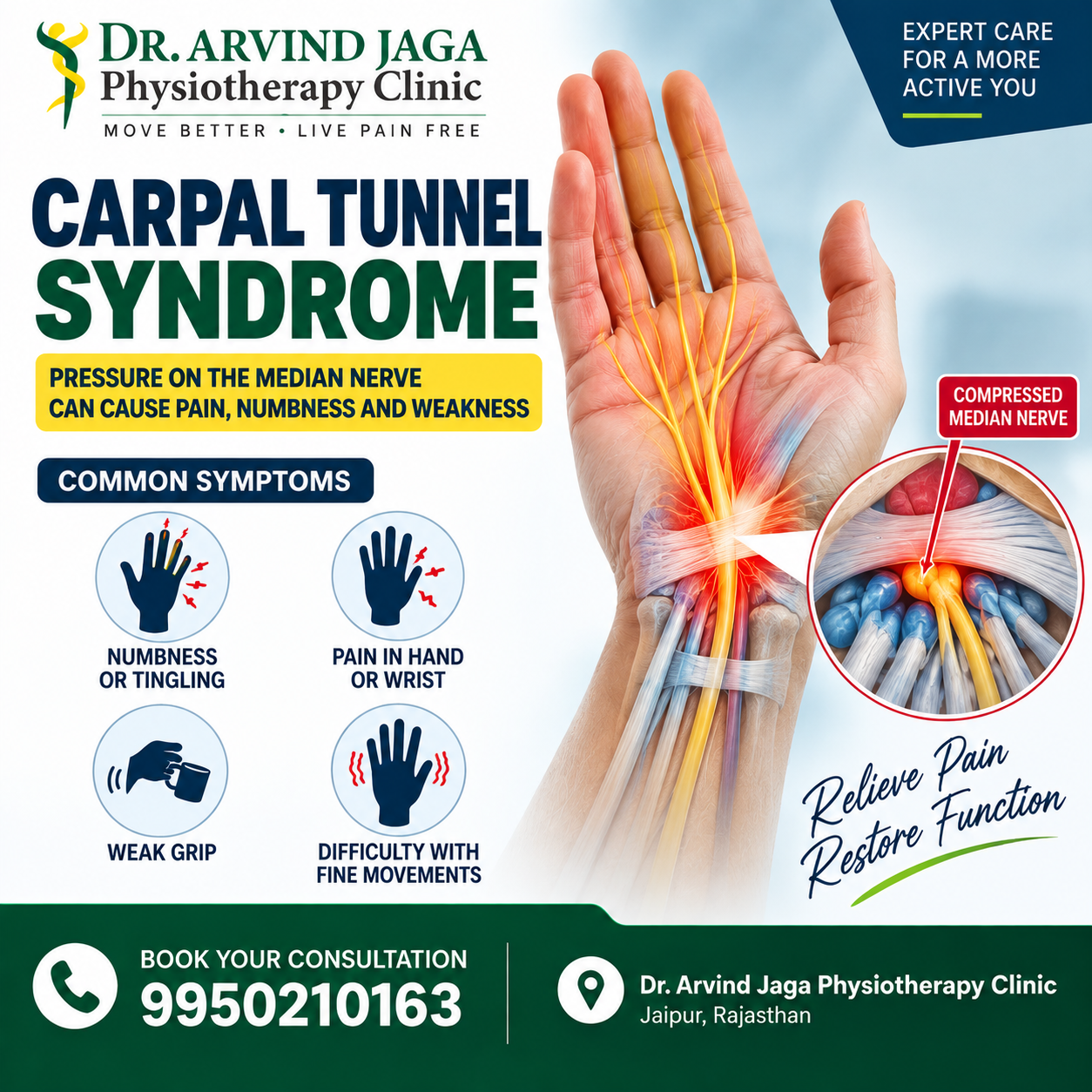 Experiencing persistent numbness, tingling, or a weakening g