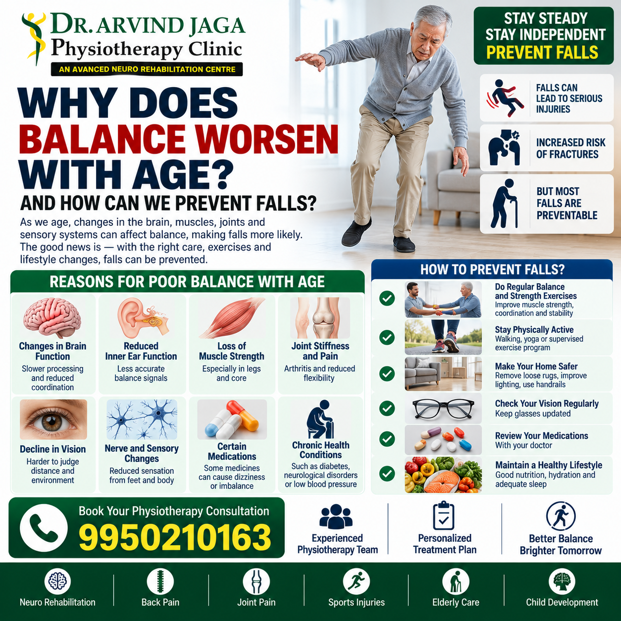 Maintaining balance is vital for independence and fall preve