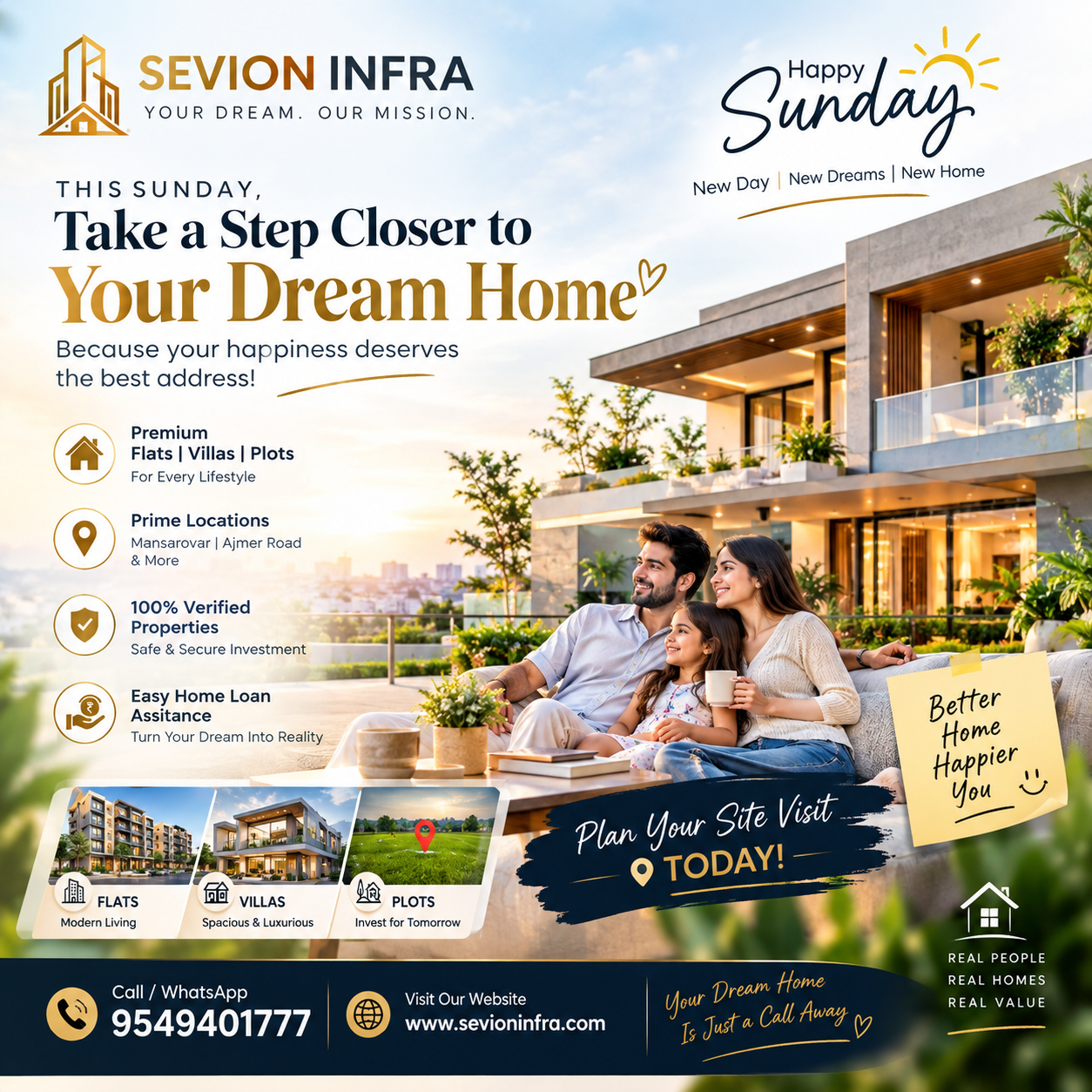 This Sunday, take a step closer to your dream home with Sevi