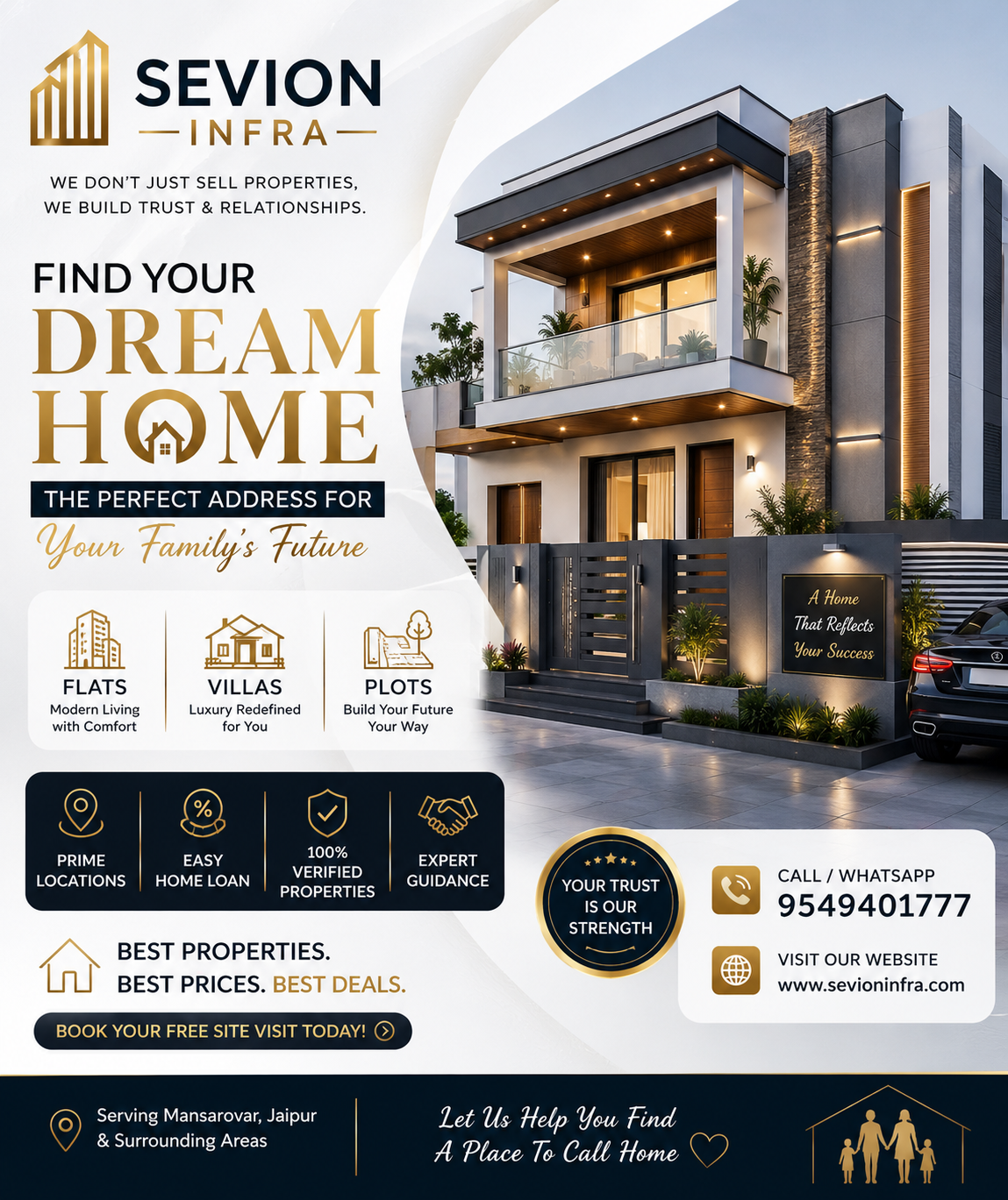 Discover your dream home with Sevion Infra Pvt. Ltd., your t