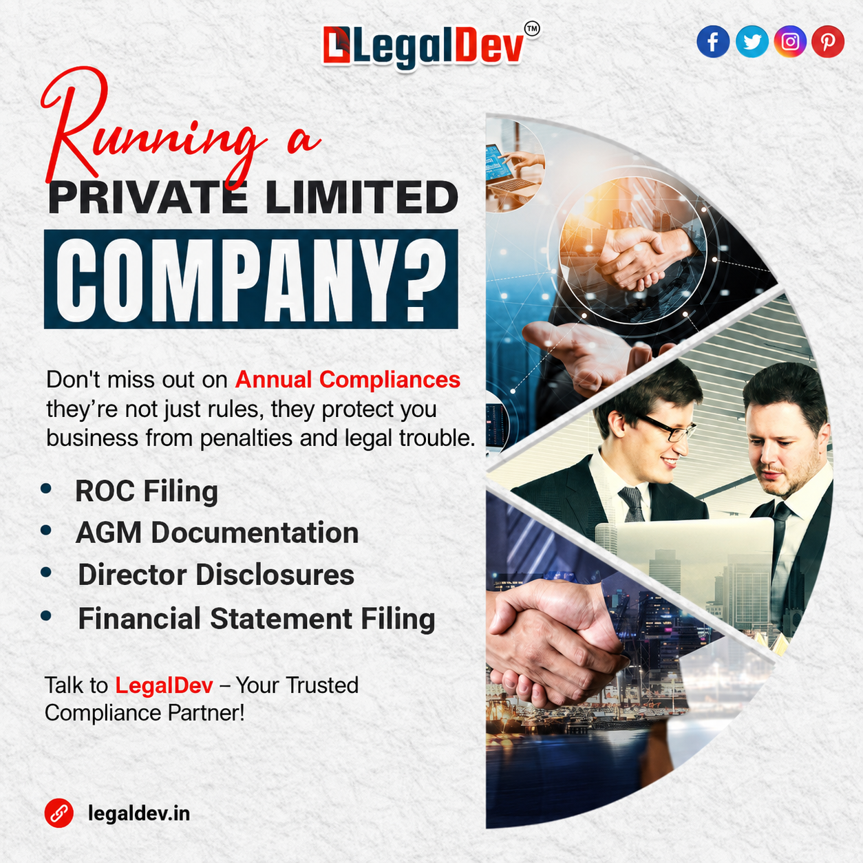Running a Pvt Ltd Company? Don't Skip Compliance! ⚖️

Annu