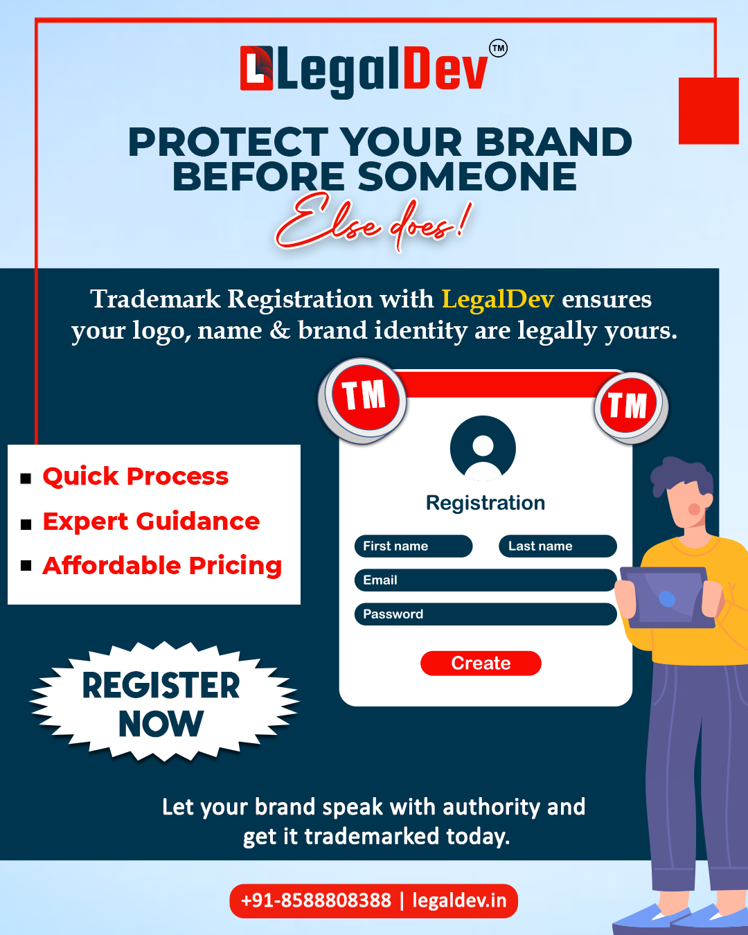 π’ Protect Your Brand Before Someone Else Does!
Your logo, name & brand ident