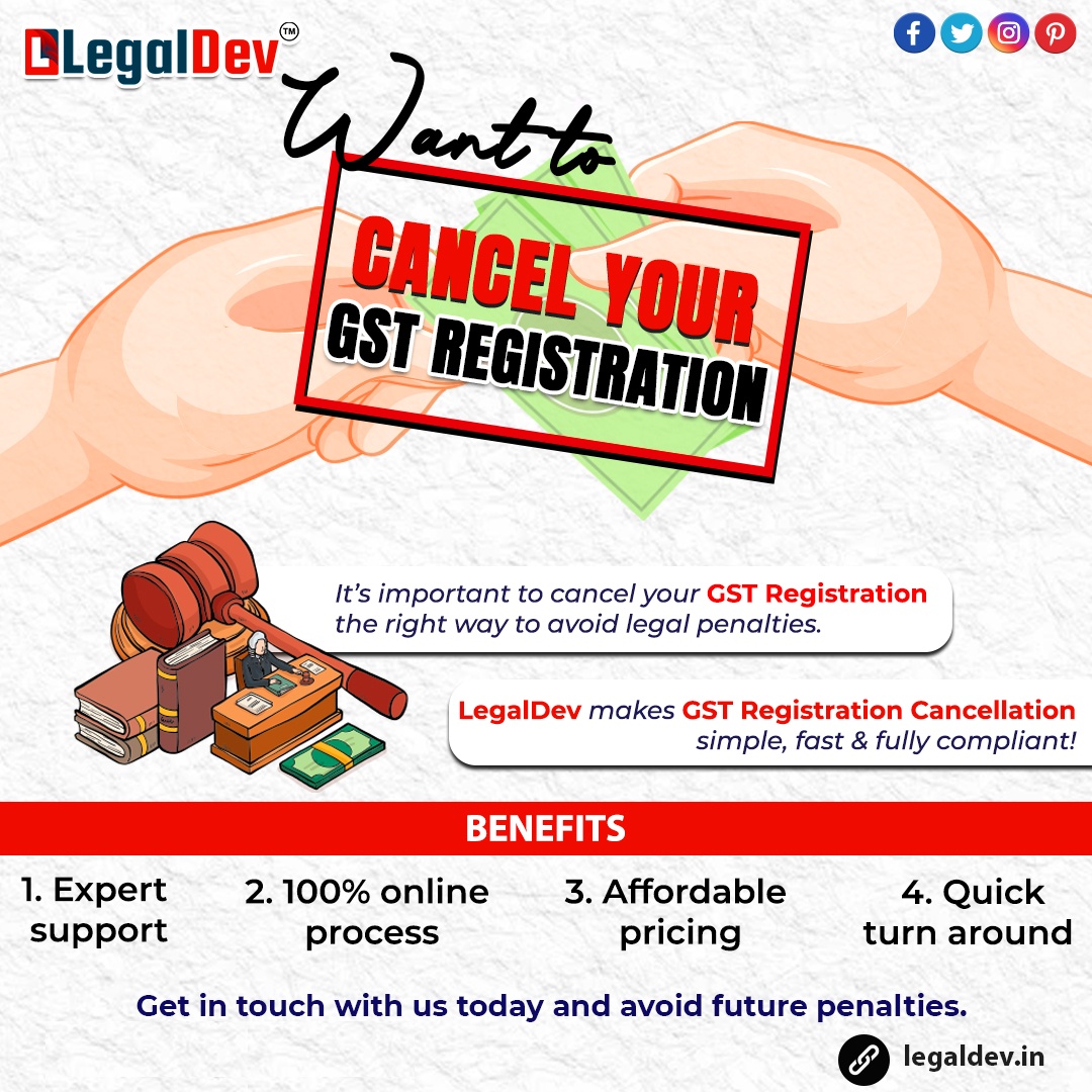 📢 Want to Cancel Your GST Registration?

It's important t