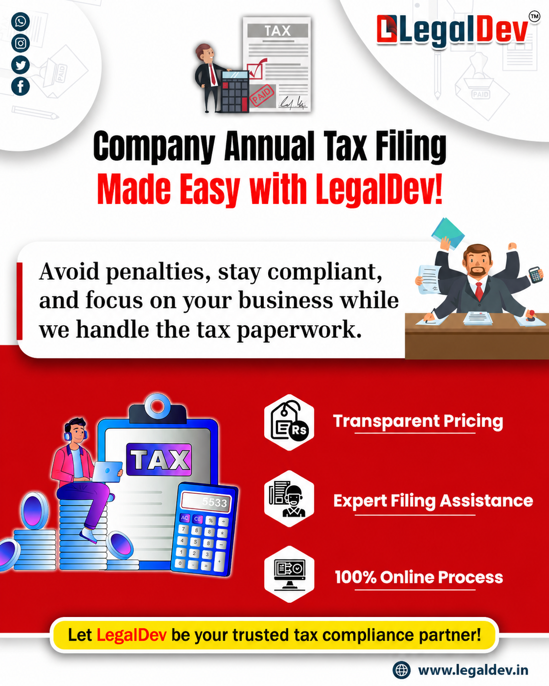 📊 Simplify Your Company Annual Tax Filing with LegalDev

