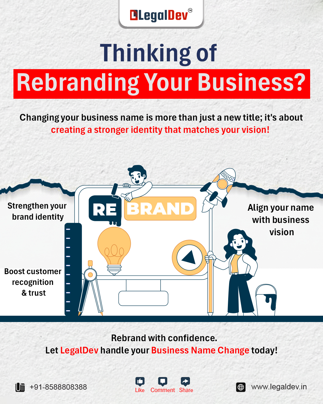 🚀 Thinking of Rebranding Your Business?

Changing your bu