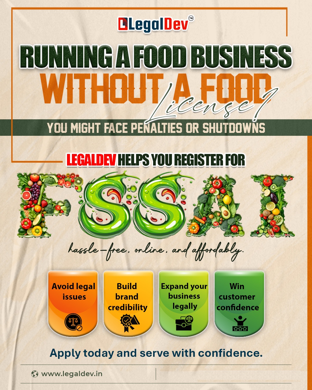 📢 Running a Food Business Without an FSSAI License?

You 