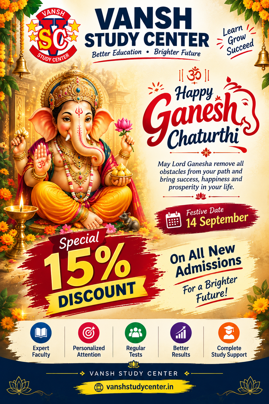 Happy Ganesh Chaturthi! As we celebrate this auspicious occa