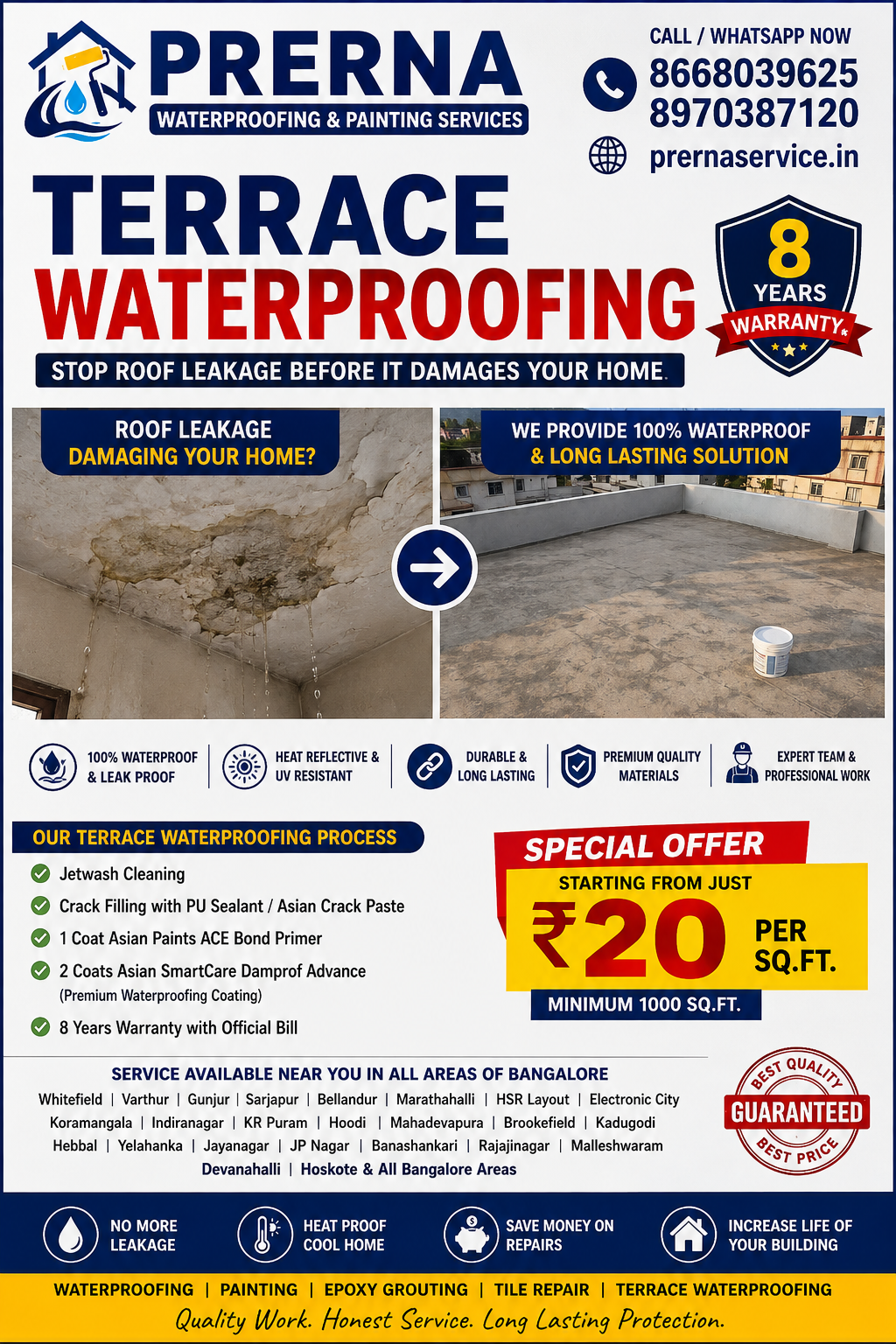 Waterproofing Company — Prerna service in Banglore (photo 22)