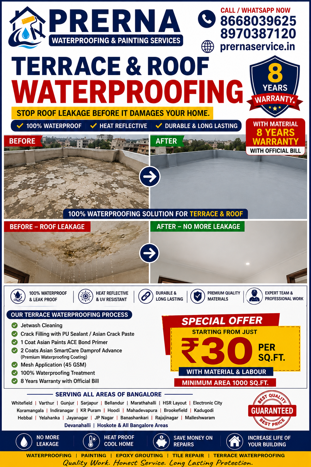 Waterproofing Company — Prerna service in Banglore (photo 15)