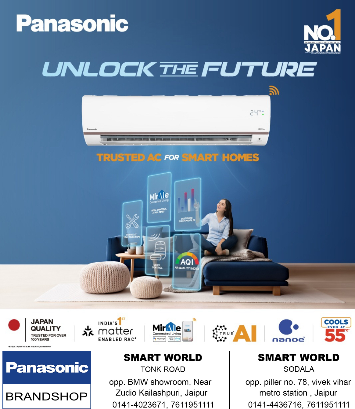 Air conditioning store — Panasonic Exclusive & Godrej Authorised Dealer Smart World in Jaipur (photo 19)
