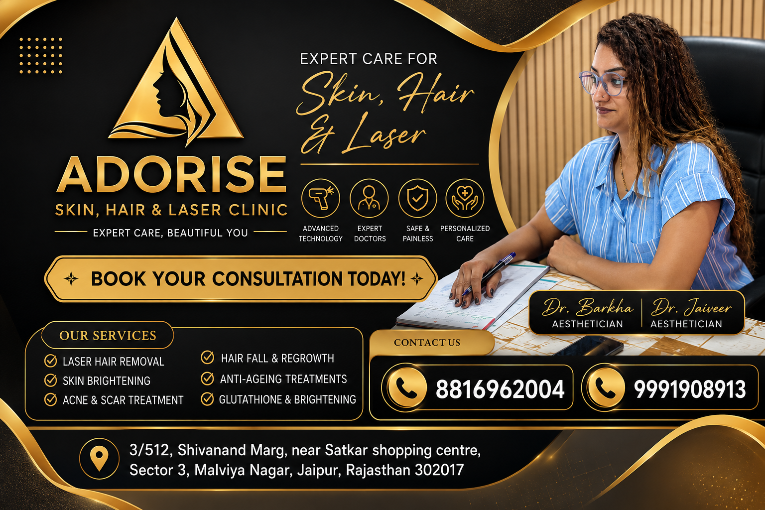 Skin care clinic — ADORISE SKIN AND HAIR CLINIC in Jaipur (photo 11)