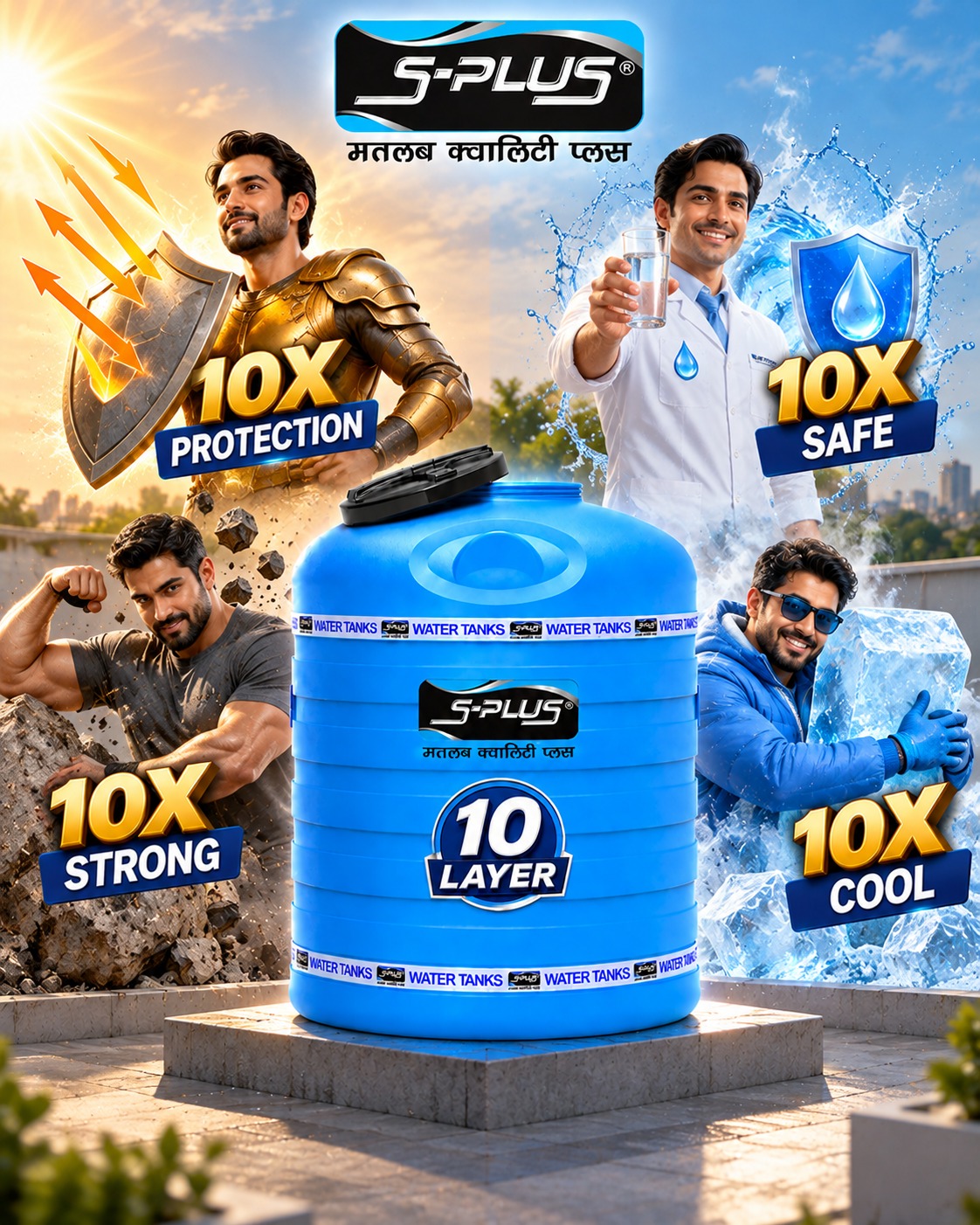 Experience the ultimate in water storage with SHIVA TANKS & PIPES!