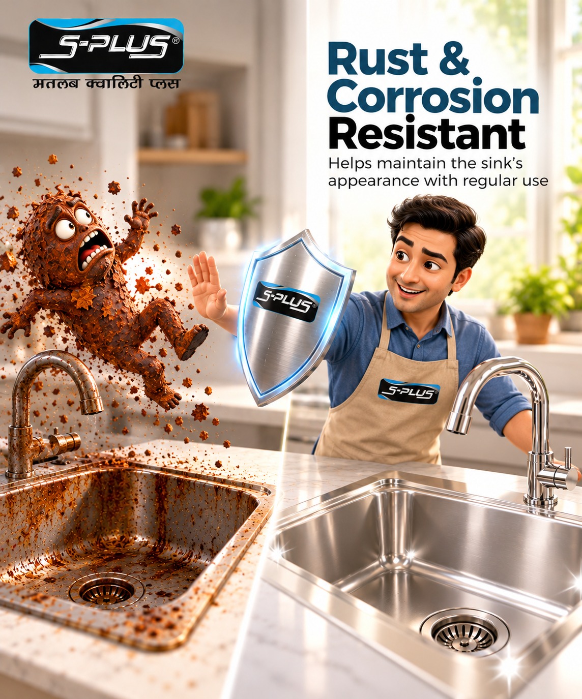 Tired of rusty, grimy sinks ruining your kitchen's look and 