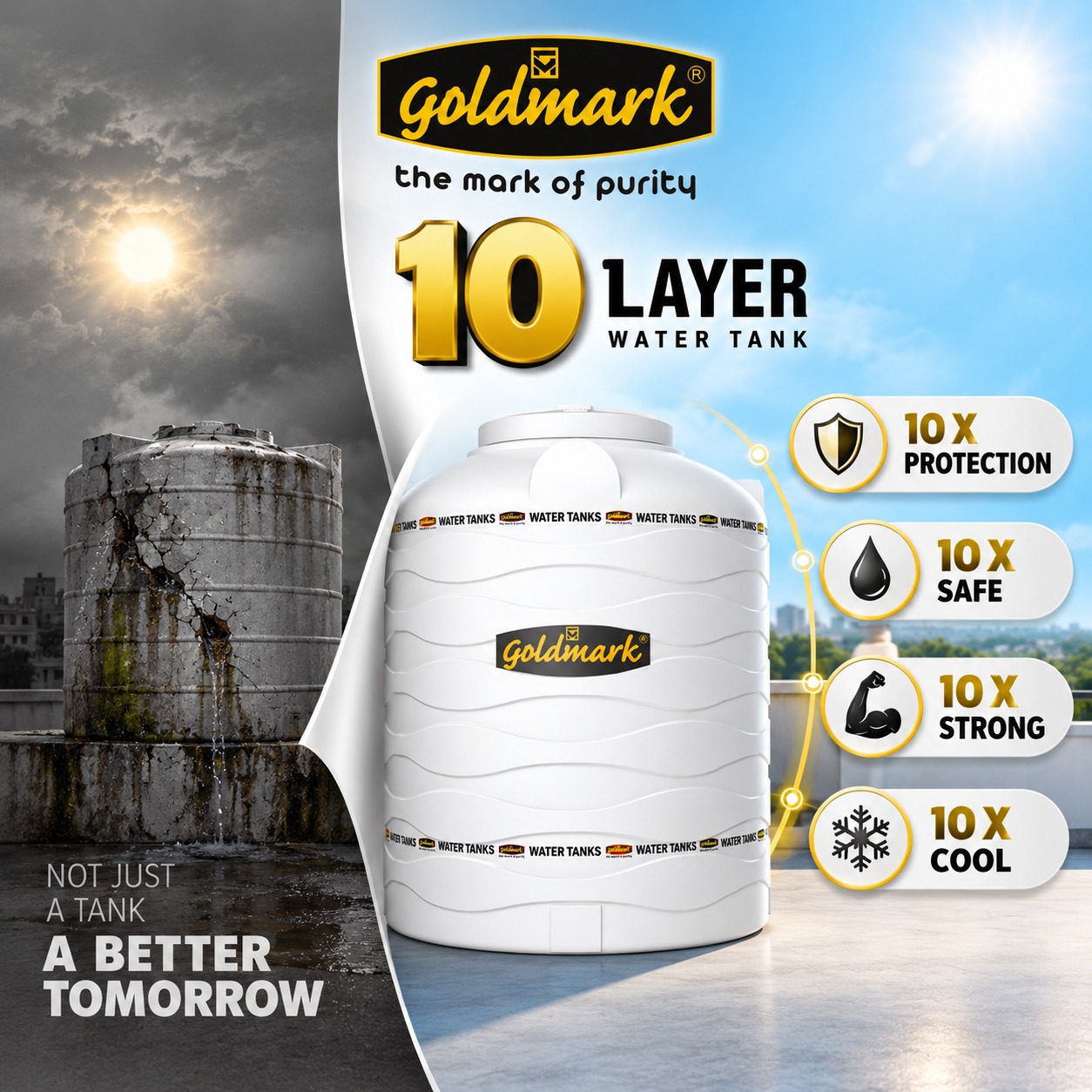 Tired of old, cracked water tanks that leak and compromise your water quality? I