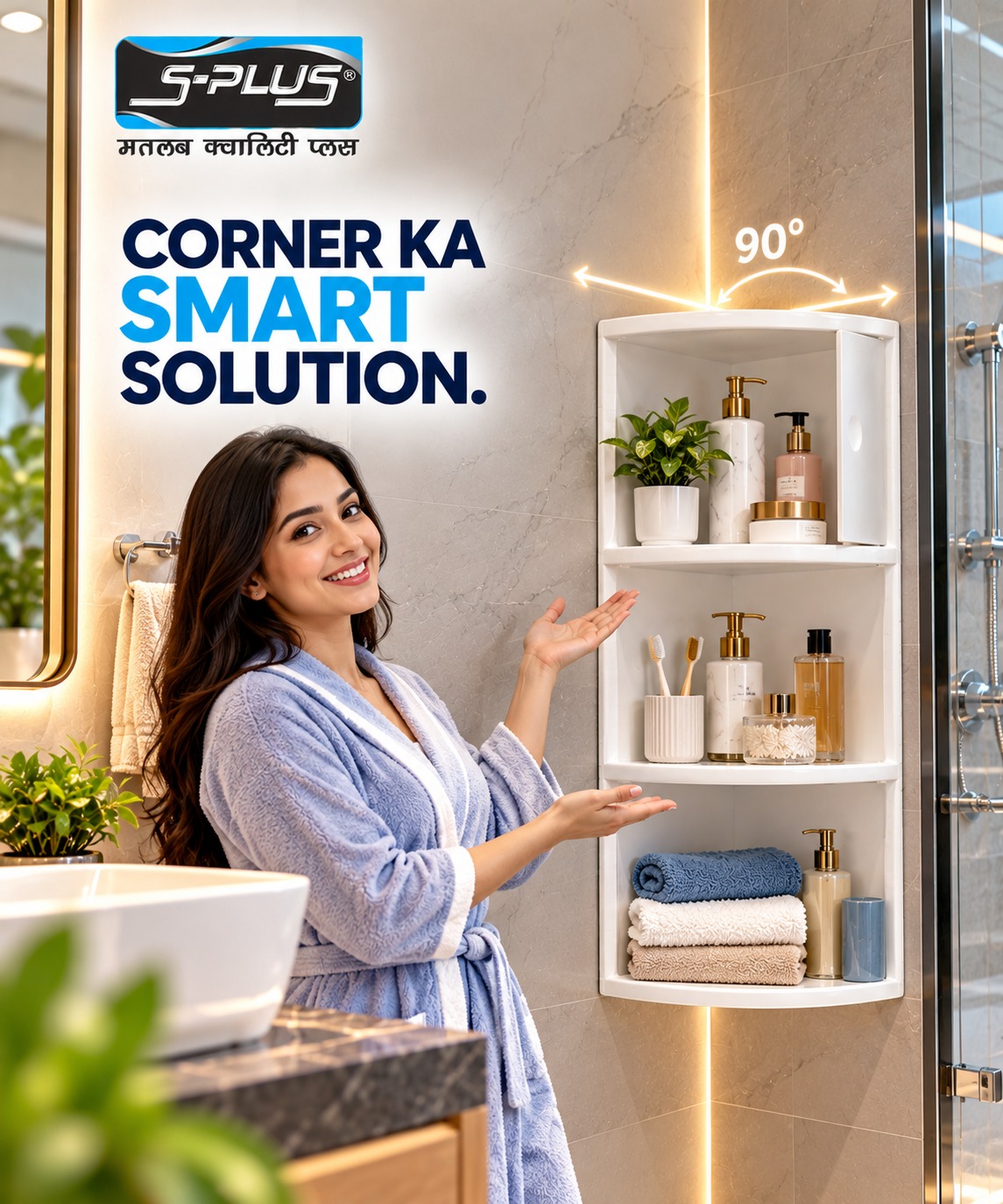 Transform your bathroom with a "Corner Ka Smart Solution" from Shiva…