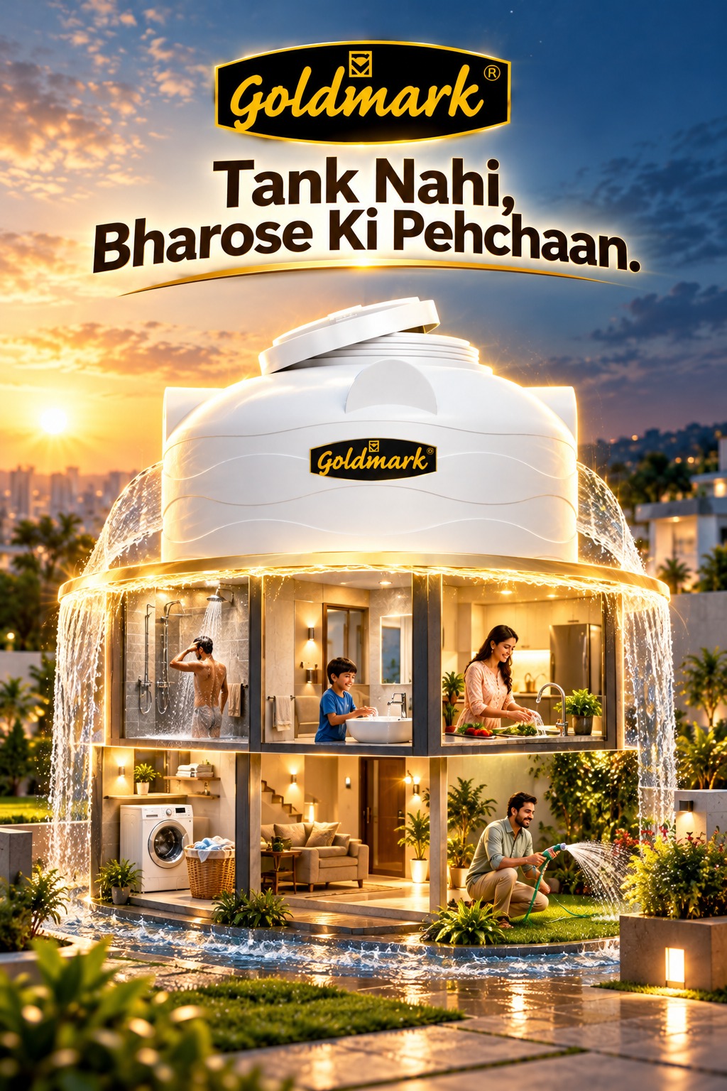 Experience the Goldmark difference with Shiva Tanks & Pipes,