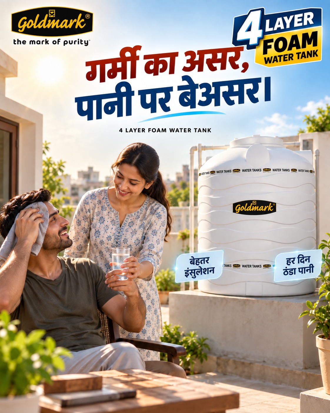 Beat the heat this summer with the superior quality of Goldm