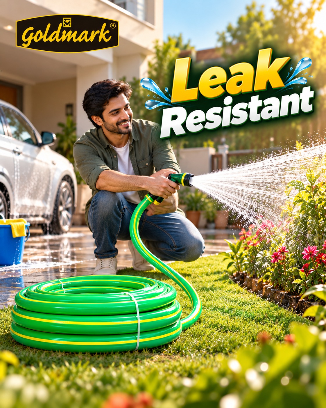 See the joy of effortless watering and car washing with Gold