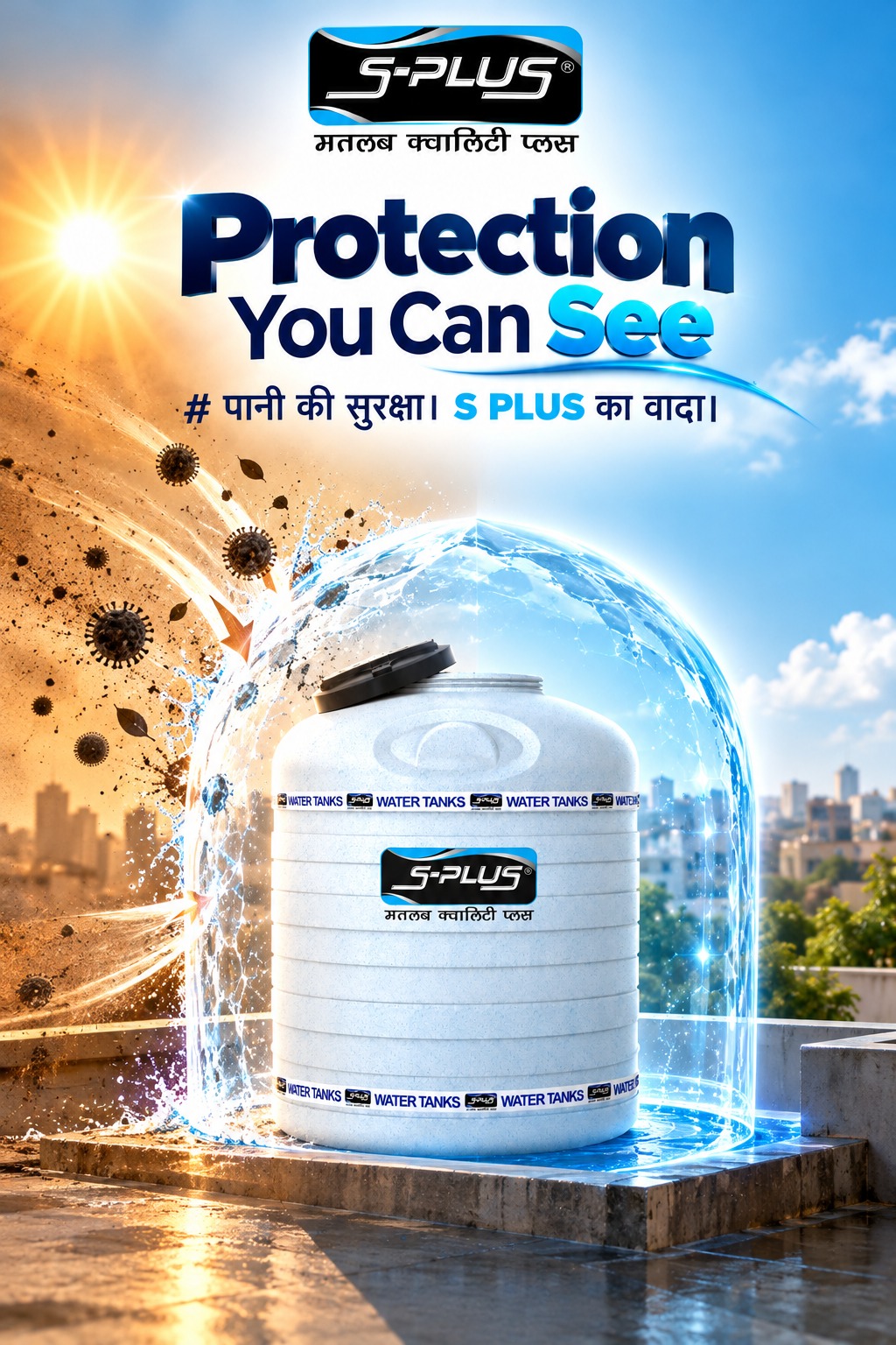 Experience the ultimate in water purity and protection with Shiva Tanks & Pipes,