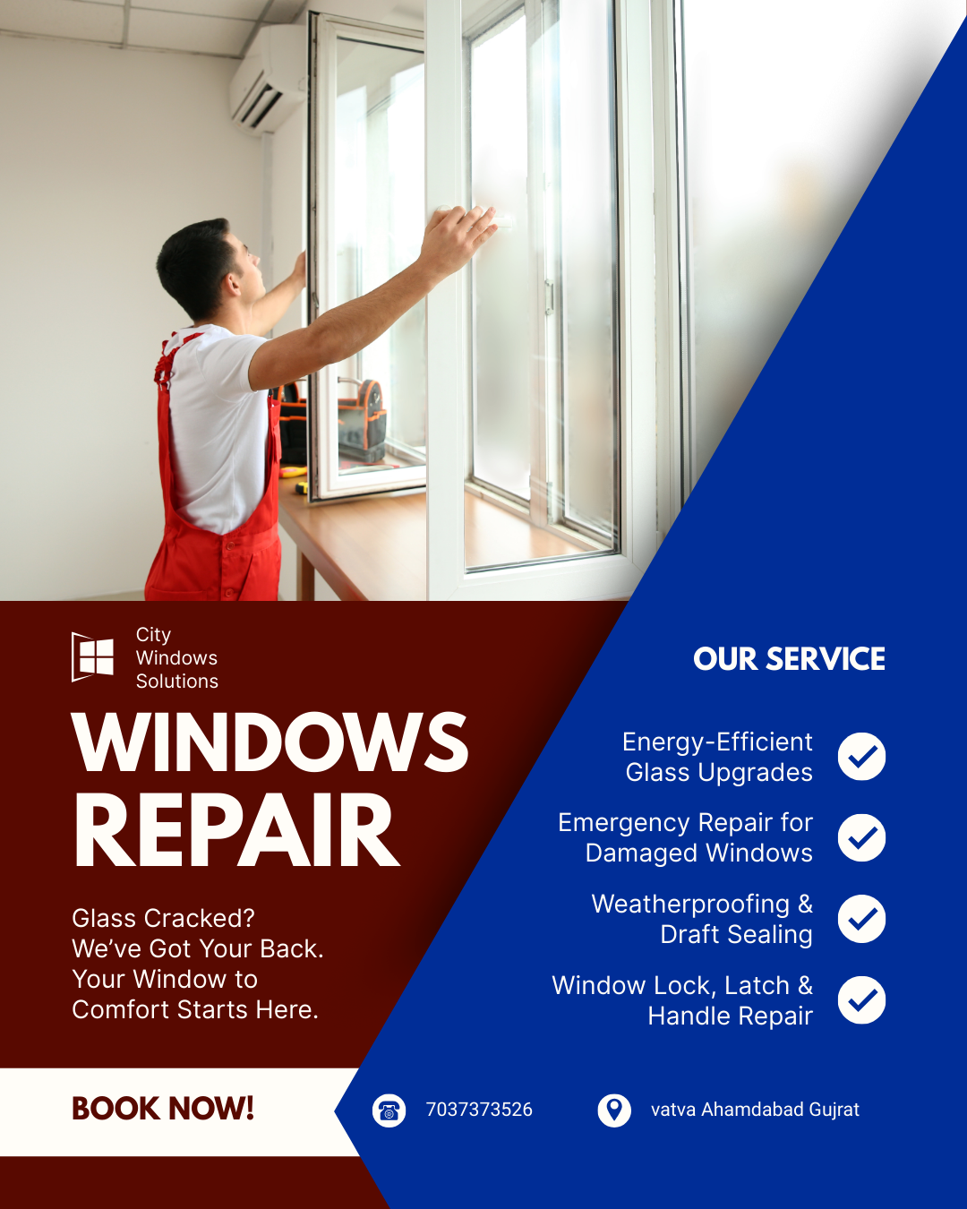 Is your window cracked or damaged? Don't let it compromise your comfort and secu
