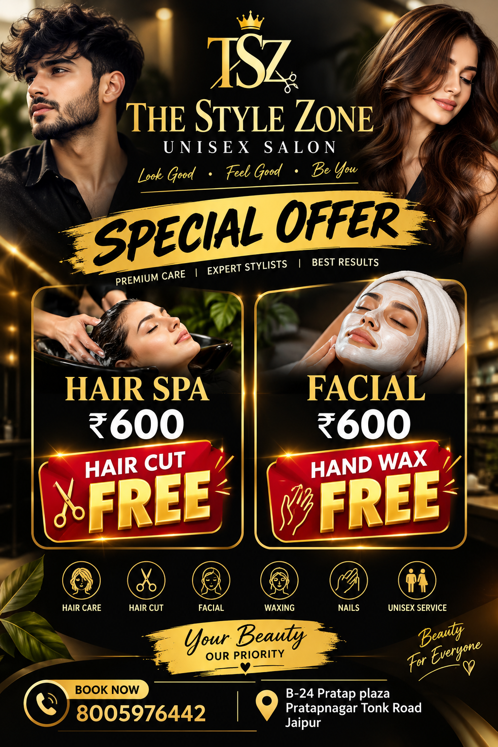 Discover a world of unparalleled beauty and rejuvenation at The Style Zone Unise