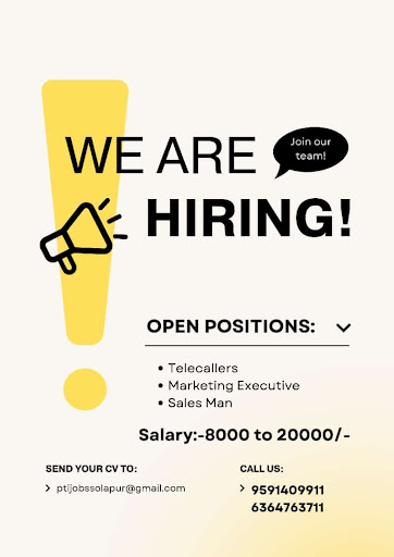Urgent Required
Telecallers, Marketing executive, Sales man 