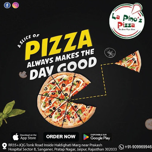 La Pino'z Pizza Pratap Nagar Jaipur..!!

''SLICE OF PIZZA AL