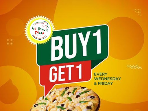 "🍕🌟 Indulge in Pizza Paradise at La Pino'z!

BUY1 GET 1 EV