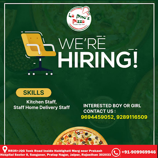 Join the La Pino'z Pizza team! 🍕 We're looking for talented