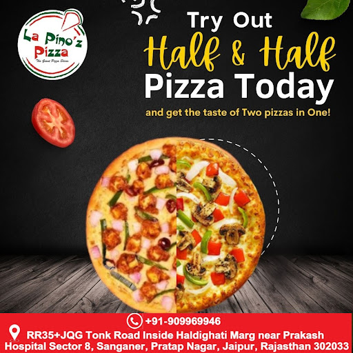 Double the delight, double the flavor! 🍕✨ Try our Half & Ha