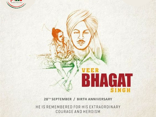 🙏🌟 "On the birth anniversary of the great martyr Bhagat Si